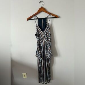 BCBGeneration Multicolor Striped Midi Dress